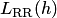 $L_{\rm RR}(h)$