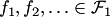 $f_1,f_2,\ldots\in {\cal F}_1$