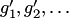 $g'_1,g'_2,\ldots$