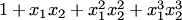 $1+x_1x_2+x_1^2x_2^2+x_1^3x_2^3$