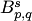 $B_{p,q}^s$