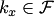 $k_x\in {\cal F}$
