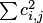 $\sum c_{i,j}^2$