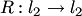 $R:l_2\to l_2$