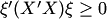 $\xi'(X'X)\xi\ge 0$