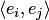 $\langle e_i,e_j\rangle$